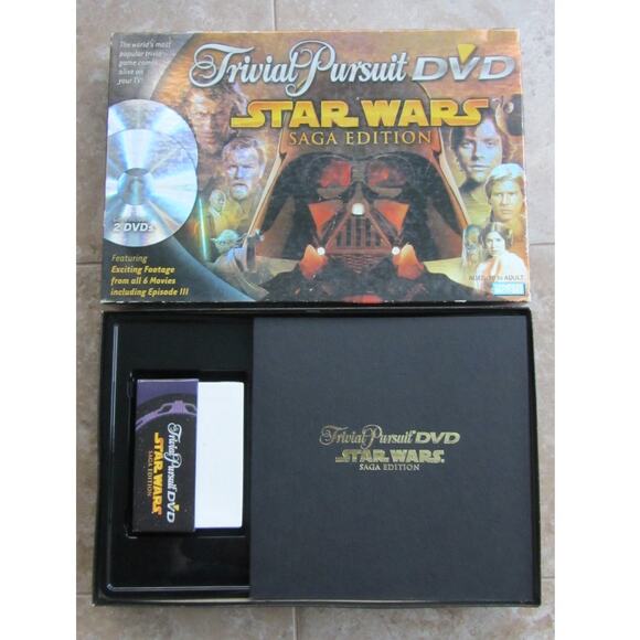 TRIVIAL PURSUIT Star Wars Saga Edition Board Game & DVD - Picture 3 of 3